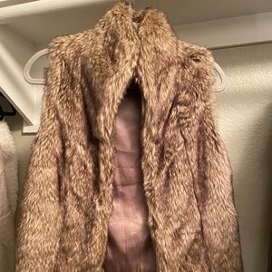 BCBG Faux Fur Vest